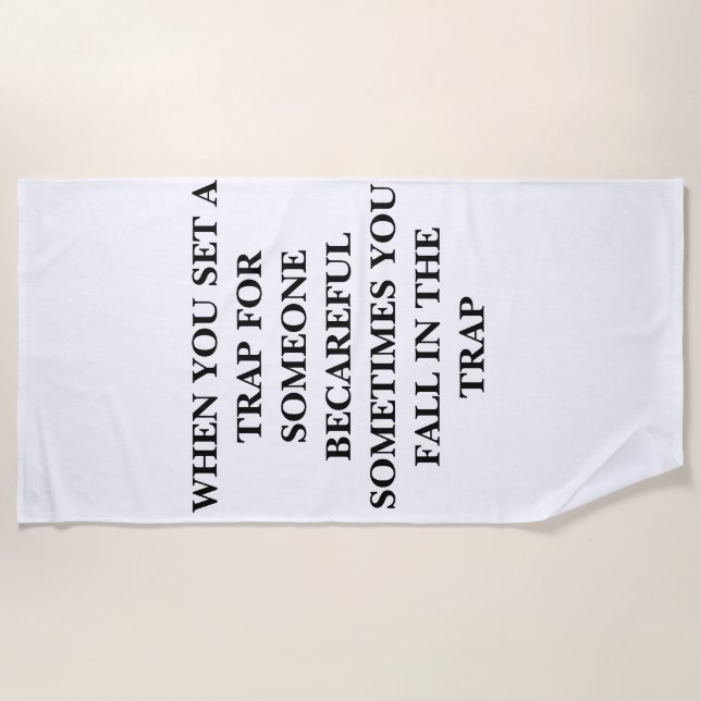 TRAP Beach Towel (Front)