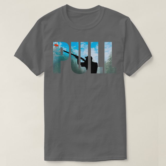 Trap Clay Shotgun Sporting T-Shirt (Design Front)