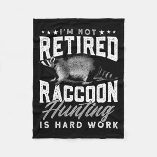 Trap Hunting Retired Coon Hunter Raccoon Hunting Fleece Blanket