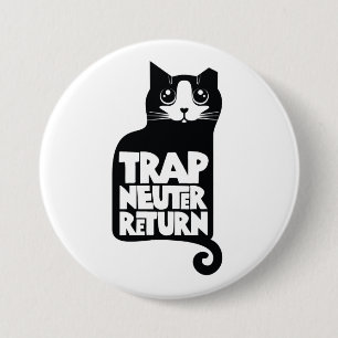 Trap, Neuter, Return feral cat care large button