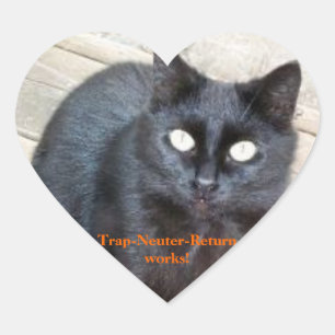 Trap-Neuter-Return heart stickers
