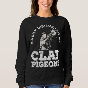Trap Shooting For A Clay Pigeon Shooter Sweatshirt