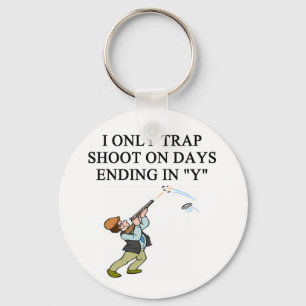 TRAP shooting joke Keychain