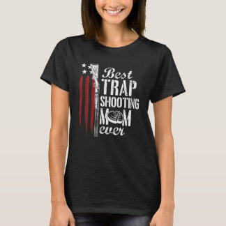 Trap Shooting Mom Gun Rights American Flag Mother' T-Shirt