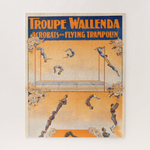 Trapeze, Acrobats And Flying Trampolin Jigsaw Puzzle