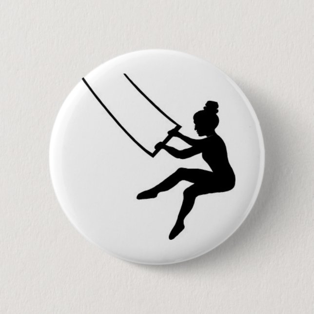 trapeze artist 2 inch round button (Front)