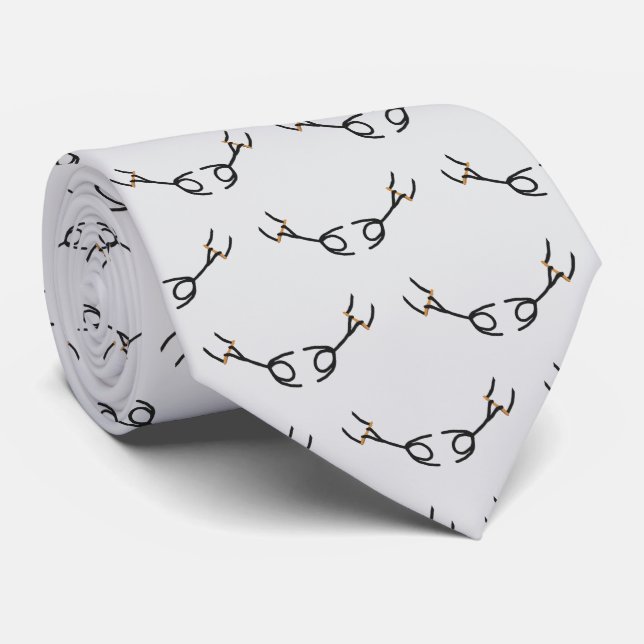 Trapeze Stickmen Tie (Rolled)