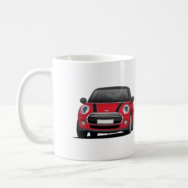 Trappe de M (F56) tasse de deux images, rouge - (Gauche)