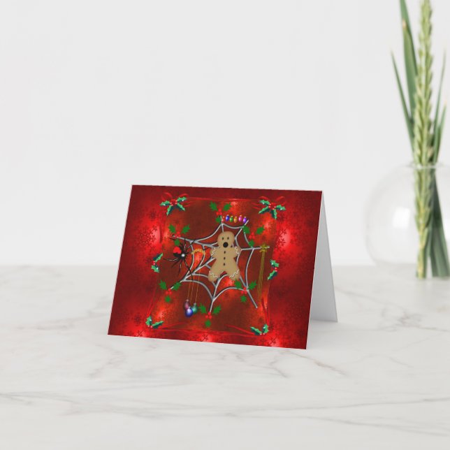 Trapped Gingerbread Holiday Card (Front)