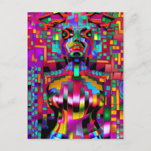 Trapped in a Teleportal Glitch - Ken Gauge Art Postcard