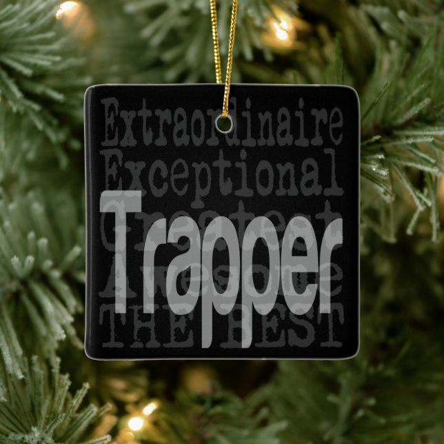 Trapper Extraordinaire Ceramic Ornament (Tree)
