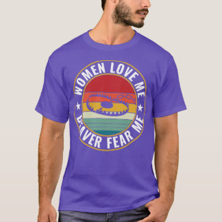 Trapper Funny Beaver Fear Me Trap Hunting T-Shirt