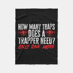 Trapping Trap Hunting Trapper 2 Fleece Blanket