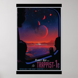 TRAPPIST-1e Exoplanet Poster
