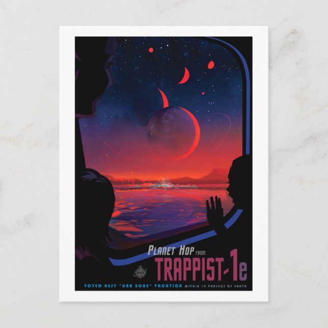 TRAPPIST-1e - NASA Visions of the Future Postcard (Front)