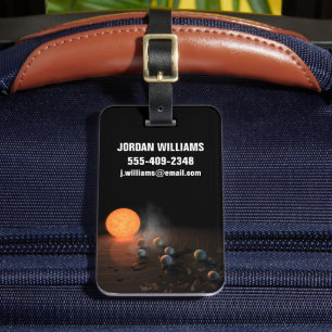 Trappist-1's Seven Planets In Orbit Around Star. Luggage Tag