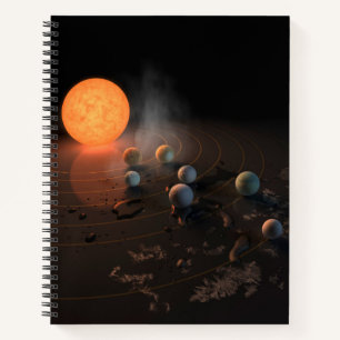 Trappist-1's Seven Planets In Orbit Around Star. Notebook