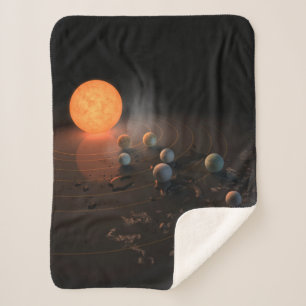 Trappist-1's Seven Planets In Orbit Around Star. Sherpa Blanket