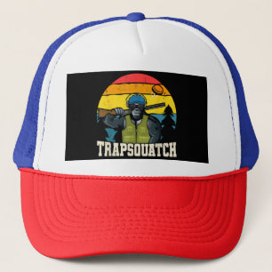 Trapsquatch Bigfoot Funny Clay Trap Shooting Men Trucker Hat