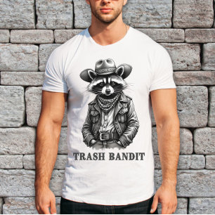 Trash Bandit Raccoon, Funny Raccoon Lover Vintage T-Shirt