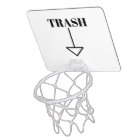 Trash bin basketball hoop