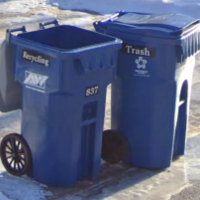 Trash Can Address Label