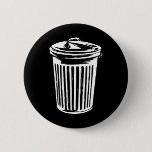 Trash Can Halloween Costume Garge Can Trashcan Cos 2 Inch Round Button