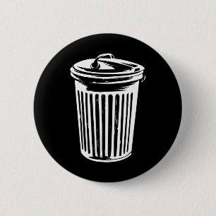 Trash Can Halloween Costume Garge Can Trashcan Cos 2 Inch Round Button