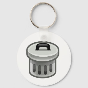 Trash Can Keychain