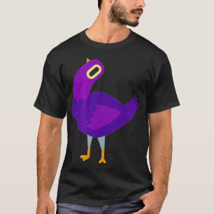 Trash Dove Emoji Shirt - Purple Pigeon Tee Shirt