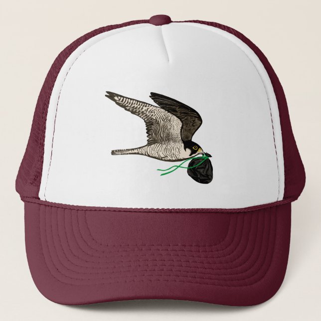 Trash Falcons Official Trucker Hat - Maroon  (Front)