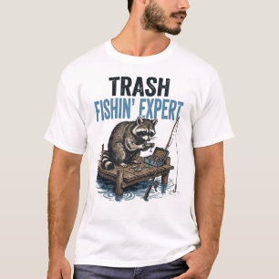 Trash Fishin' Expert Raccoon T-Shirt