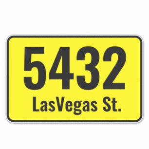 Trash Garbage Can - Custom Bin Address Number