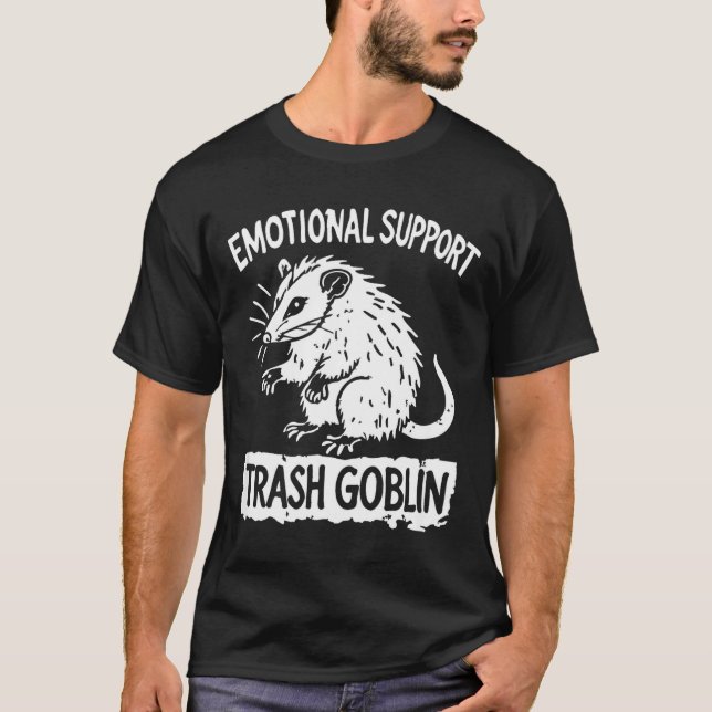 Trash Goblin Ssum Emotional Suprt Funny Meme  T-Shirt (Front)