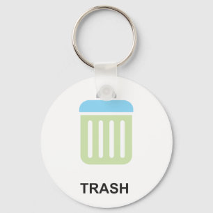 Trash Icon Keychain