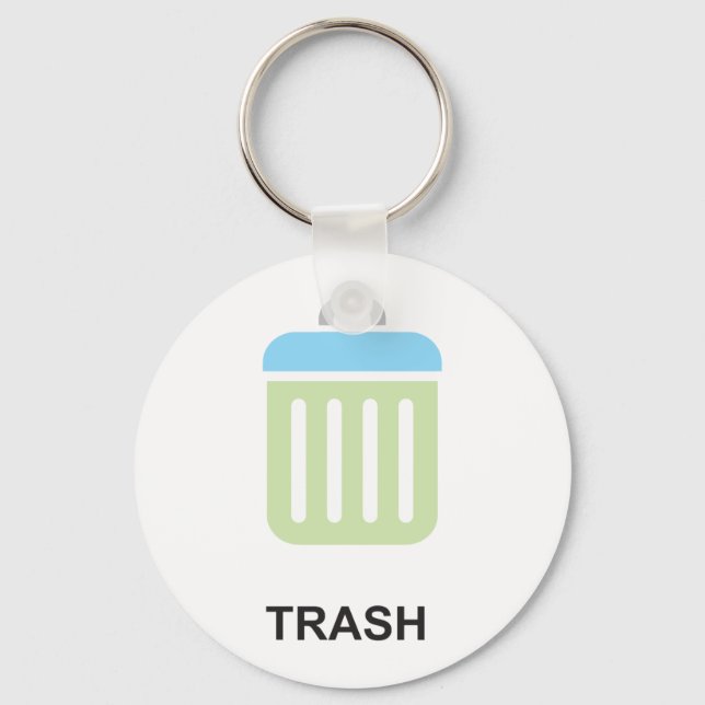 Trash Icon Keychain (Front)