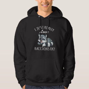 Trash Lovers Funny Quote Panda I Just Really Love  Hoodie