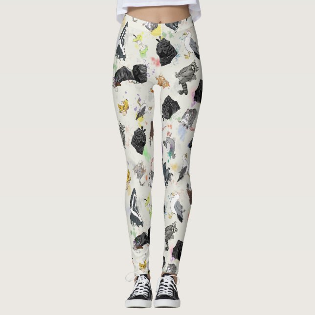 Trash Panda and Friends Leggings (Front)