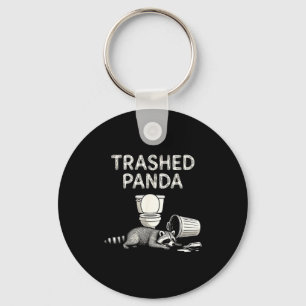 Trash Panda Drunk Racoon Funny Racoon Animal Lover Keychain