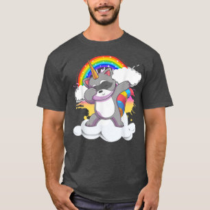 Trash Panda Funny Dabbing Raccoonicorn Unicorn Rac T-Shirt