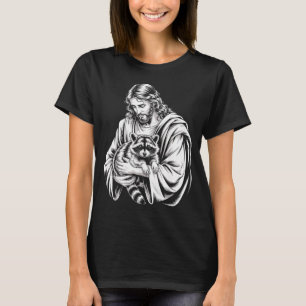 Trash Panda Jesus Raccoon Trashed Racoon Animal Ra T-Shirt