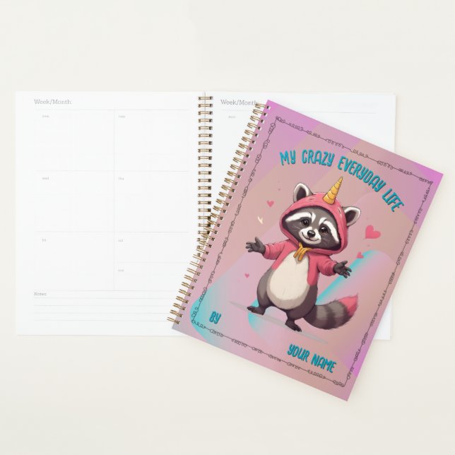 Trash Panda Planner - Planer - Customizable (Devant avec enveloppe)