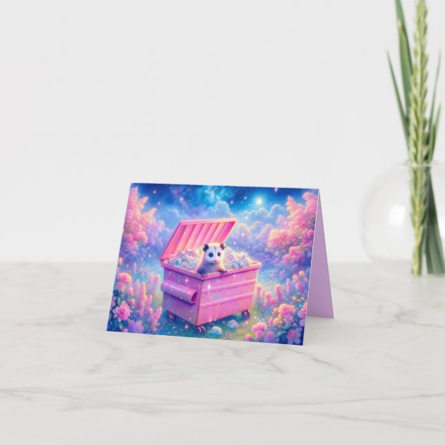 Trash Panda Possum Note Cards (Front)