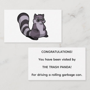 Trash Panda Racoon Business Cards