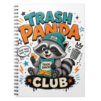 trash panda racoon notebook