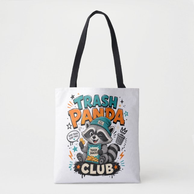 trash panda racoon  tote bag (Front)