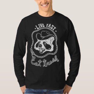 Trash Panda Spirit Animal Live Fast Eat Trash Racc T-Shirt