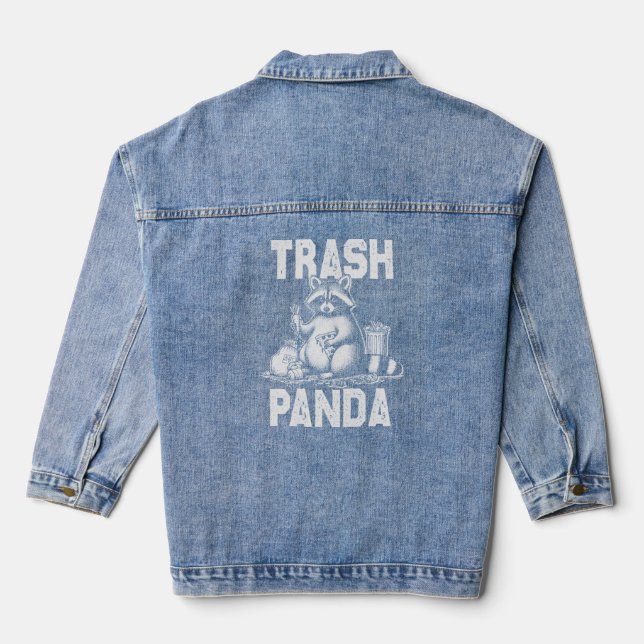 Trash panda T-Shirt Denim Jacket (Back)