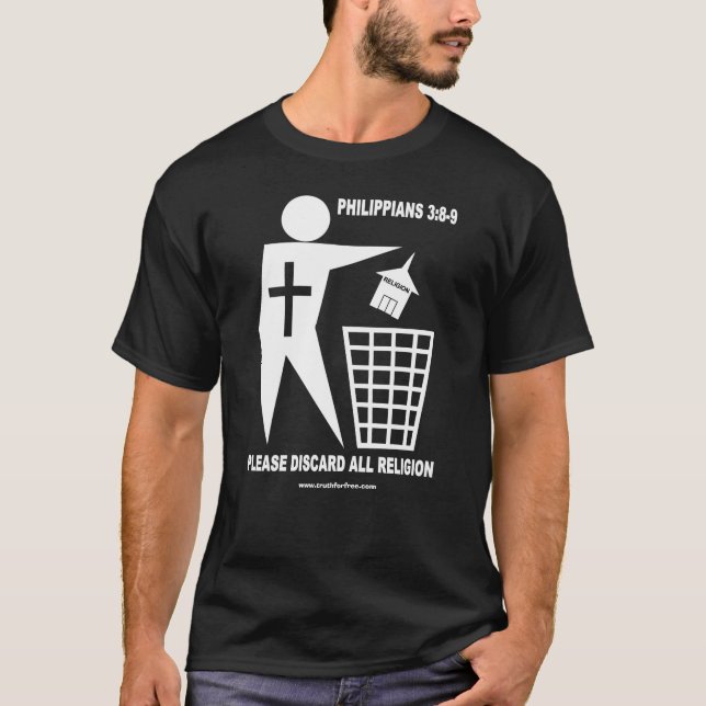 Trash Religion (dark shirt) T-Shirt (Front)