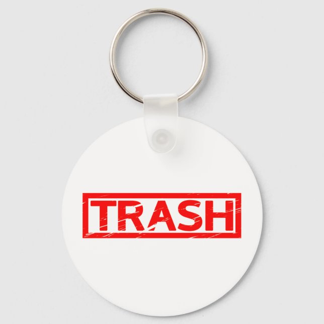 Trash Stamp Keychain (Front)